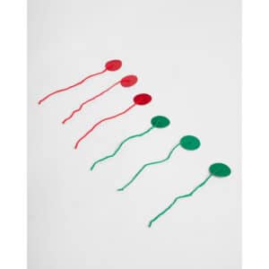 Teflon Coated Telltales (3 red -3 green)